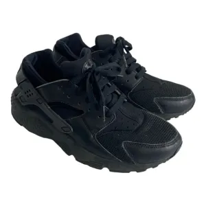 Nike Air Huarache Triple Black Athletic Shoes 654275-016 Youth Size US 7Y