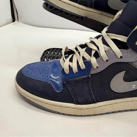 Nike Air Jordan 1 Mid SE Craft Mens 9.5 Obsession Blue Shoes Sneakers DR8868-400