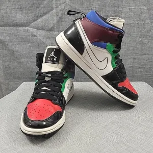 Nike Air Jordan 1 Mid SE Womens SZ 6.5 Red Athletic Shoes Sneakers DB5454-001