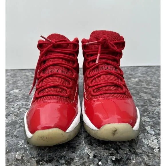 Nike Air Jordan 11 Win Like 96 Boys Size 4Y Athletic Shoes Sneakers 378038-623