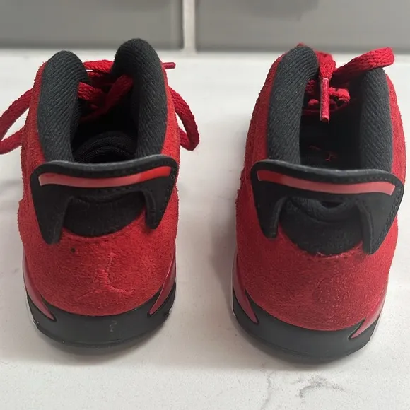 Nike Air Jordan 6 Retro Toro Toddler Size 8C Athletic Shoes Sneakers DV3605-600