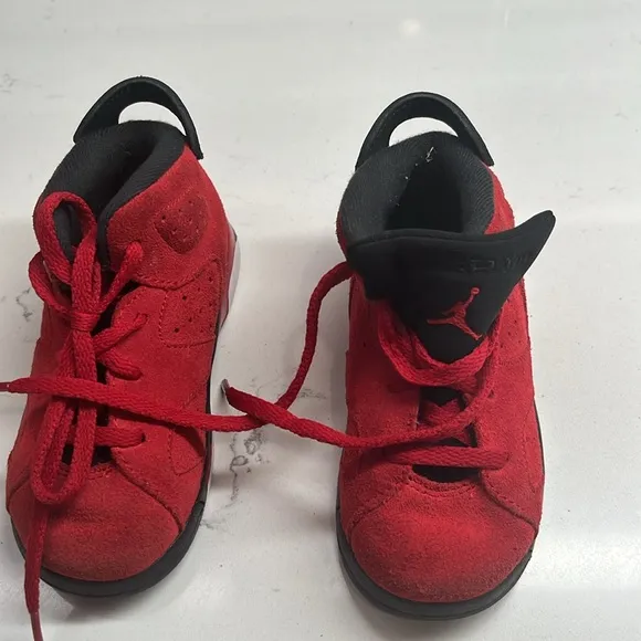 Nike Air Jordan 6 Retro Toro Toddler Size 8C Athletic Shoes Sneakers DV3605-600