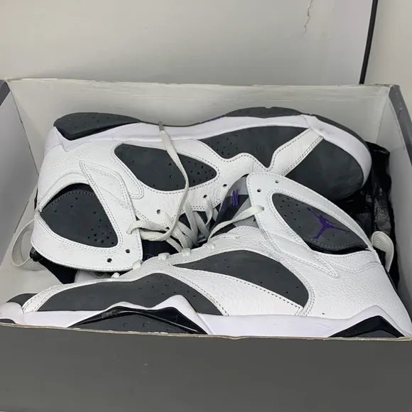 Nike Air Jordan 7 Retro Flint 2021 Mens Basketball Shoes White CU9307 Size 12