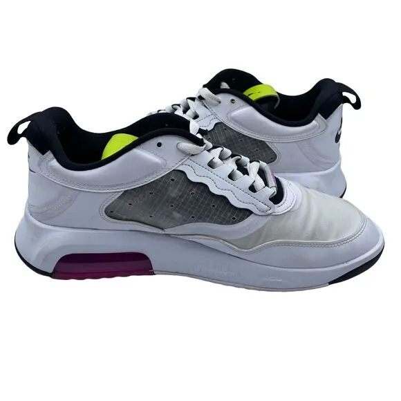 Nike Air Jordan Max 200 Vibrant White Yellow Shoes Sneakers Mens Size 10.5