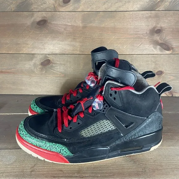 nike air jordan spizike mens size 12 shoes black athletic basketball sneakers