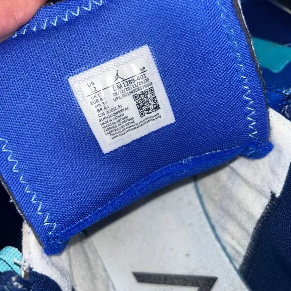 Nike Air Jordan Trust &amp; Loyalty Why Not Zer0.4 Blue Athletic Shoes Sneakers 12