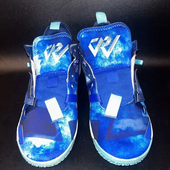 Nike Air Jordan Trust &amp; Loyalty Why Not Zer0.4 Blue Athletic Shoes Sneakers 12