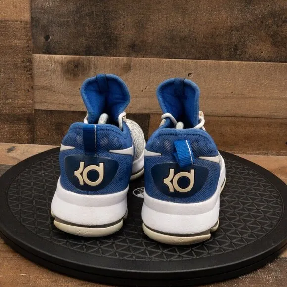 NIKE AIR KD 9 HOME MENS ATHLETIC SHOES BASKETBALL LOW BLUE WHITE SIZE 10
