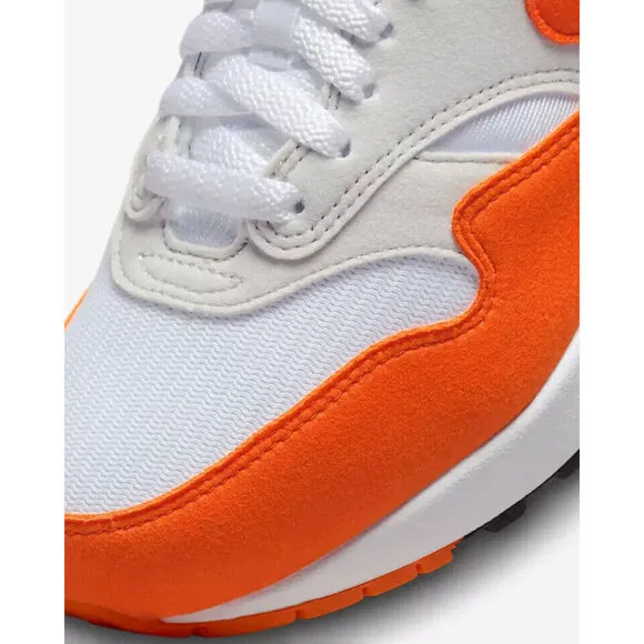 Nike Air Max 1 DZ2628-002 Sneakers Women's 6 Gray Orange Lifestyle Shoes NR7292