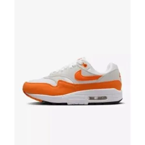 Nike Air Max 1 DZ2628-002 Sneakers Women's 6 Gray Orange Lifestyle Shoes NR7292