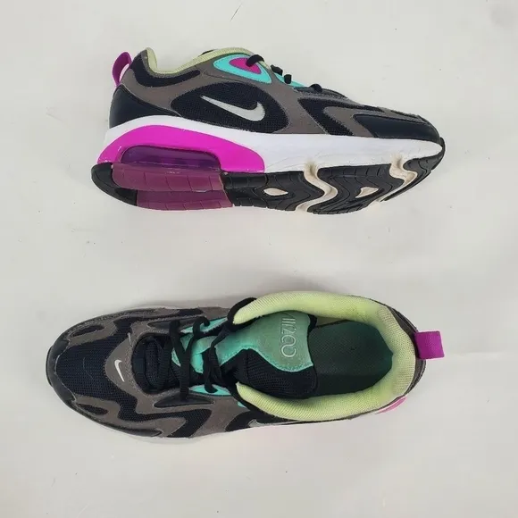 Nike Air Max 200 (GS) Running Shoes 5.5 Youth Sneakers AT5627 004