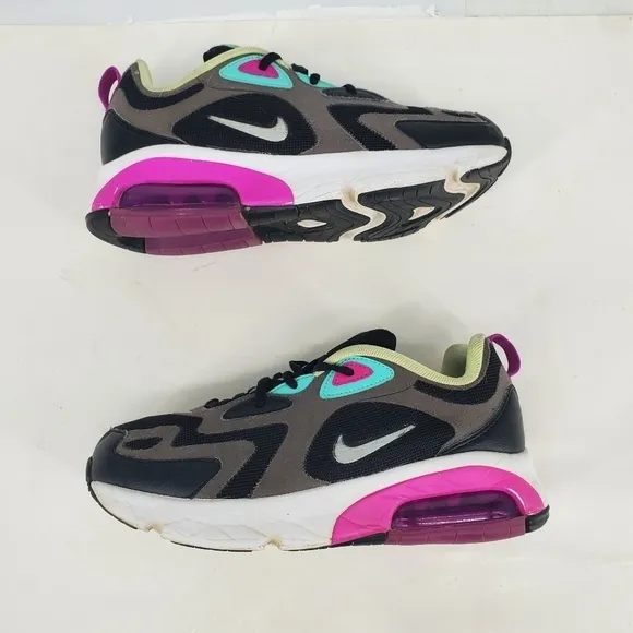 Nike Air Max 200 (GS) Running Shoes 5.5 Youth Sneakers AT5627 004