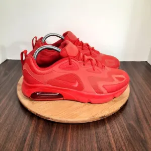 Nike Air Max 200 Mens Size 9 Shoes Triple University Red Athletic Sneakers