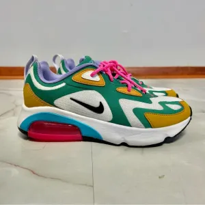 Nike Air Max 200 Mystic Green Size 6 Sneakers Running Shoes