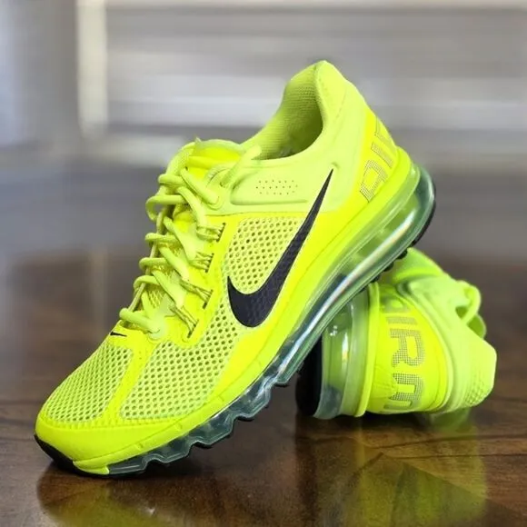 Nike Air Max 2013 Running Shoes HF3660-700 Volt Cyber Black Men's Size 7 New LE