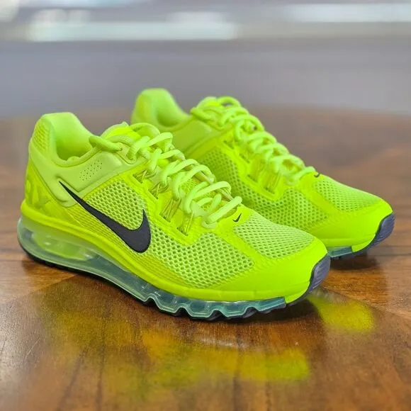 Nike Air Max 2013 Running Shoes HF3660-700 Volt Cyber Black Men's Size 7 New LE