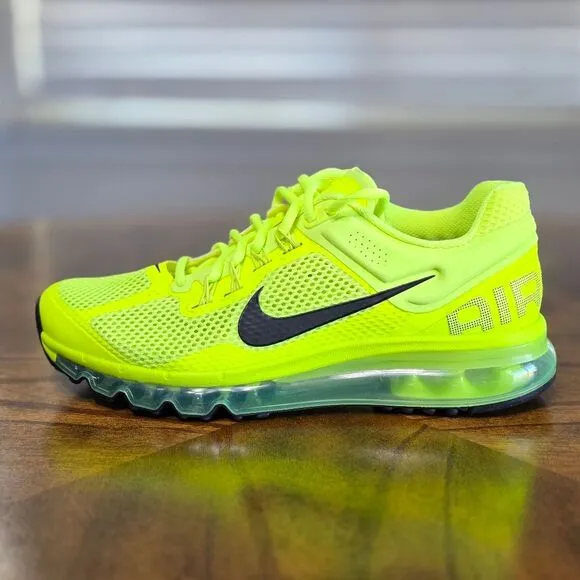Nike Air Max 2013 Running Shoes HF3660-700 Volt Cyber Black Men's Size 7 New LE