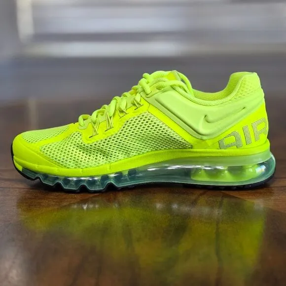 Nike Air Max 2013 Running Shoes HF3660-700 Volt Cyber Black Men's Size 7 New LE