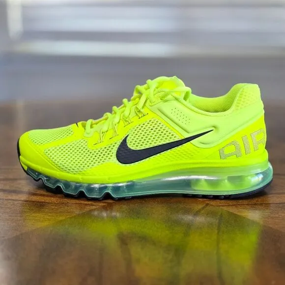 Nike Air Max 2013 Running Shoes HF3660-700 Volt Cyber Black Men's Size 7 New LE
