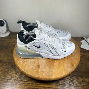 Nike Air Max 270 Men's Size 10 White Black Shoes Sneakers AH8050-100