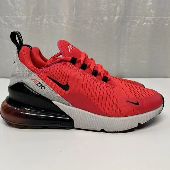 Nike Air Max 270 Red Orbit Black Mens Size 6.5 Y Athletic Running Sneakers Shoes