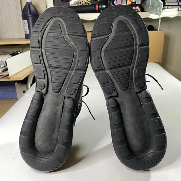 Nike Air Max 270 Triple Black Shoes Sneakers Men's 12