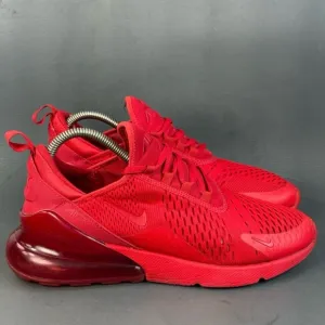 Nike Air Max 270 Triple Red athletic sneaker shoes men’s size 9