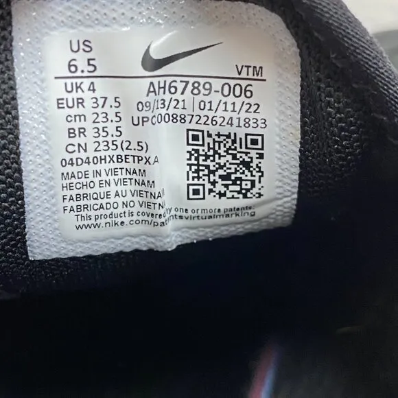 Nike Air Max 270 Womens Running Shoes Black AH6789-006 VNDS Sz 6.5