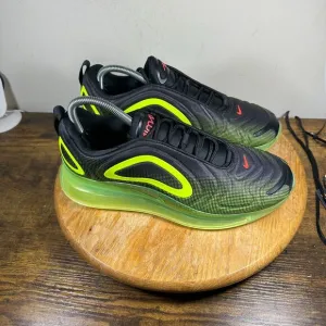 Nike Air Max 720 Black Crimson Volt Neon Mens Size 10 Shoes Sneakers AO2924-008