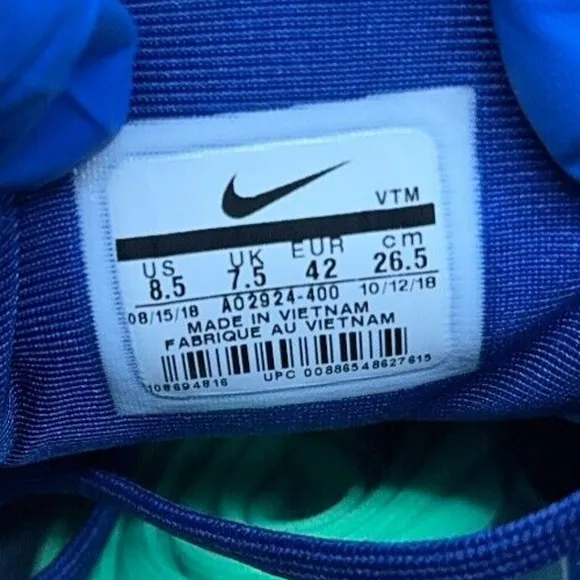 Nike Air Max 720 Deep Royal‎ Blue Black Running Shoes AO2924-400 Mens Size 8.5