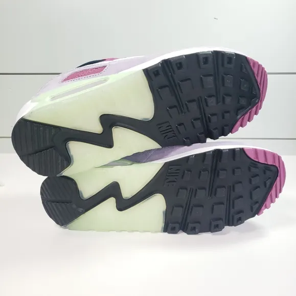 Nike Air Max 90 NRG Light Bordeaux Armory Navy Suede Running Sneakers Men's 9