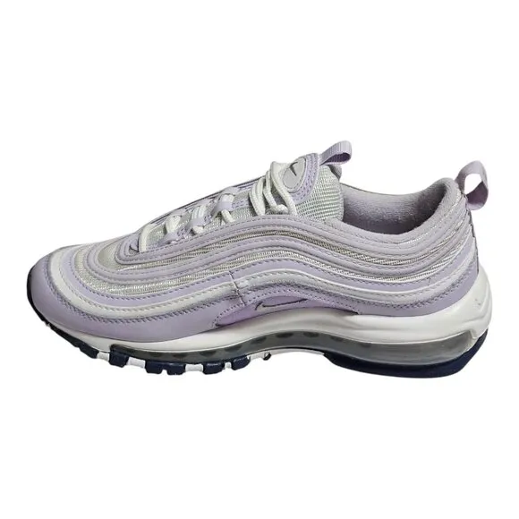 Nike Air Max 97 (GS) Size 5Y (6.5 Womens) Running Shoes White Purple 921522 114