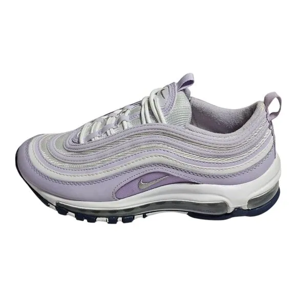 Nike Air Max 97 (GS) Size 5Y (6.5 Womens) Running Shoes White Purple 921522 114