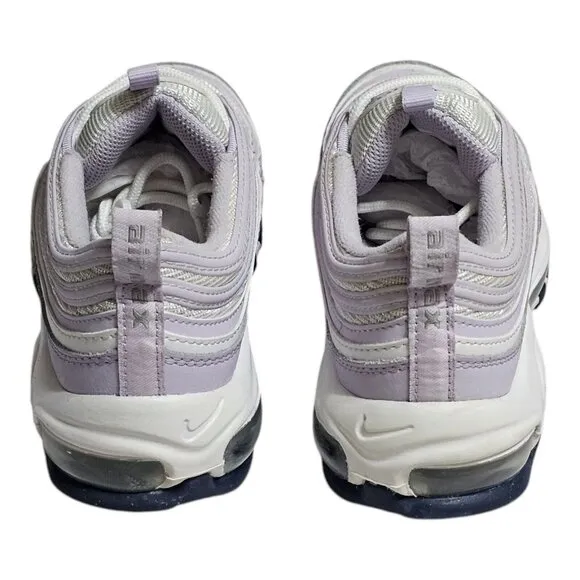 Nike Air Max 97 (GS) Size 5Y (6.5 Womens) Running Shoes White Purple 921522 114