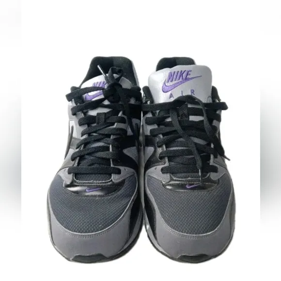 Nike Air Max Command 2010 Sneakers Men's Size 13 Shoes Gray~ Black~Purple