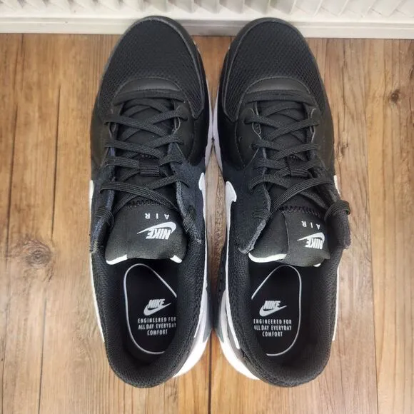 Nike Air Max Excee Mens Sz 10 Black White Athletic Sneakers Shoes CD4165-001