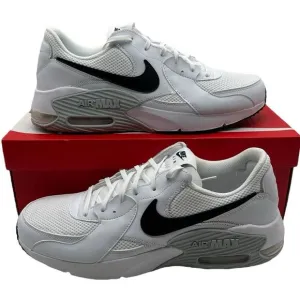 Nike Air Max Excee Shoes Men's Size 8 White Black CD4165-100 Athletic Sneakers