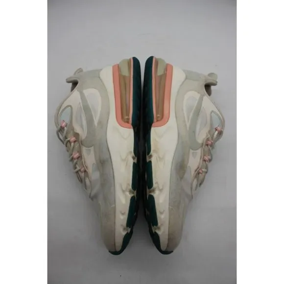 Nike  Air Max React 270 Men's Size 12 White Ghost Aqua Running Shoes AO4971-100