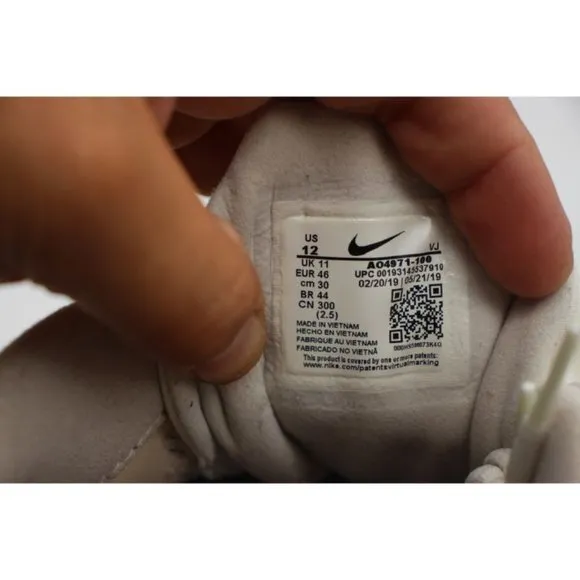 Nike  Air Max React 270 Men's Size 12 White Ghost Aqua Running Shoes AO4971-100