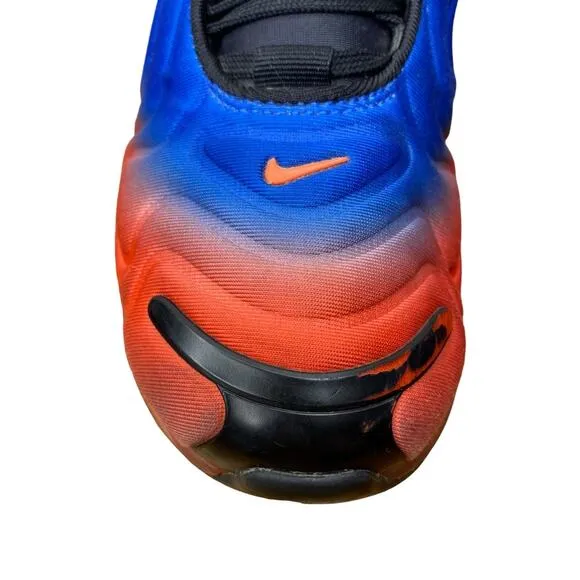 NIKE AIR MAX RED AND BLUE OMBRE DESIGN SNEAKERS SIZE 5.5 YOUTH, WOMEN'S SIZE 7