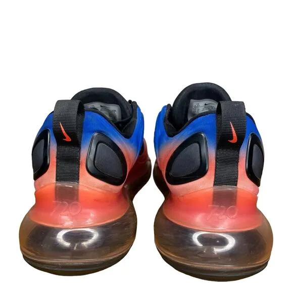 NIKE AIR MAX RED AND BLUE OMBRE DESIGN SNEAKERS SIZE 5.5 YOUTH, WOMEN'S SIZE 7