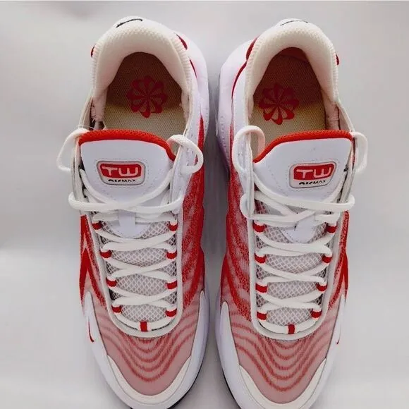 Nike Air Max‎ TW Running Sneakers Mens Size 10 Red White Athletic Shoes