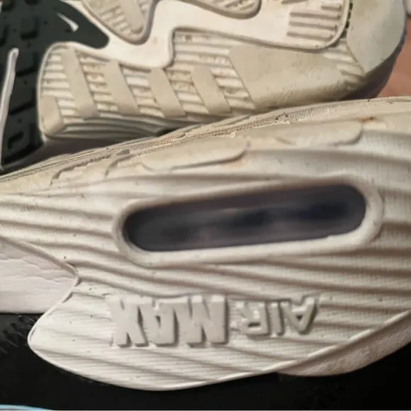Nike Air Max Women's Shoes Size 9 Athletic Sneakers Black &amp; Blue Swooshes
