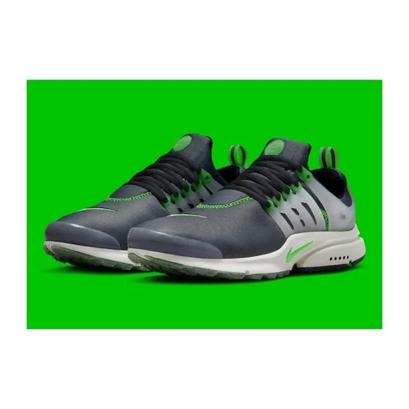 Nike Air Presto PRM Low Mens Running Shoes Grey Green FJ2685-001 NEW Size 6