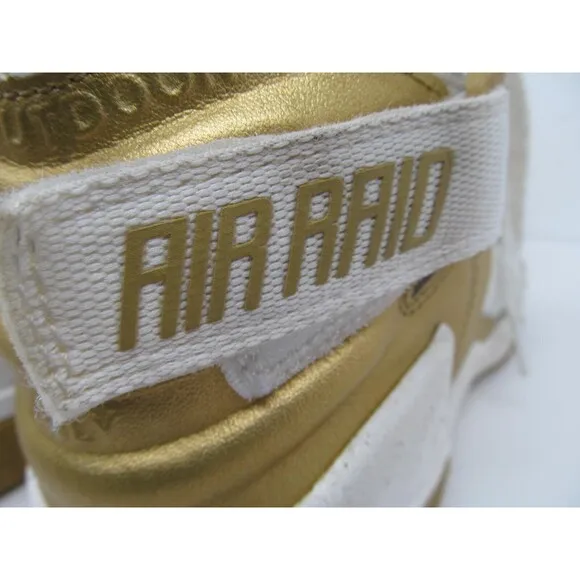 Nike Air Raid 642330-007 Mens Metallic Gold Basketball Sneakers US 8.5 EUR 42
