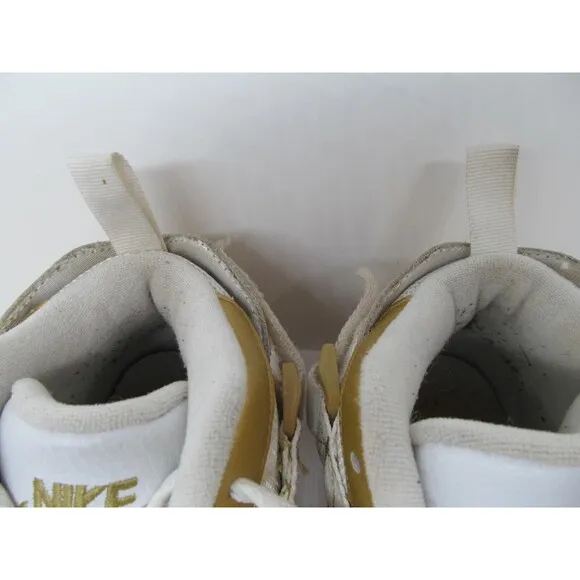 Nike Air Raid 642330-007 Mens Metallic Gold Basketball Sneakers US 8.5 EUR 42