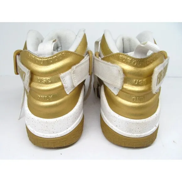 Nike Air Raid 642330-007 Mens Metallic Gold Basketball Sneakers US 8.5 EUR 42