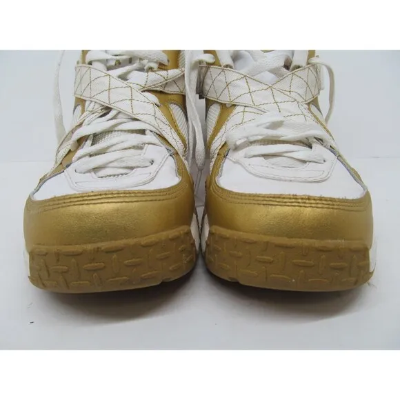 Nike Air Raid 642330-007 Mens Metallic Gold Basketball Sneakers US 8.5 EUR 42