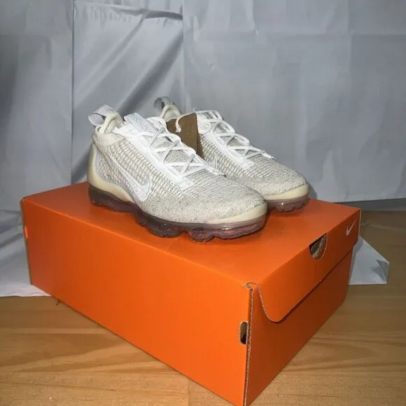 Nike Air Vapormax 2021 FK DC4112-100 Sneaker Women's 6 White Running Shoes BBS89