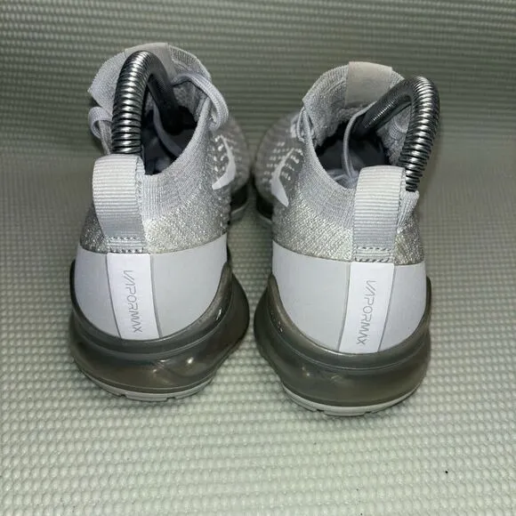 Nike Air Vapormax FlyKnit 3 Athletic Shoes Women’s Sz 7 AJ6910-100 Pure Platinum